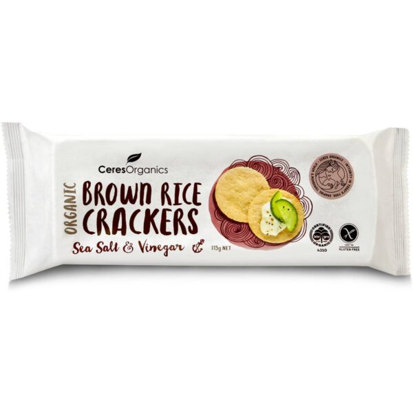 Brown Rice Crackers - Sea Salt & Vinegar