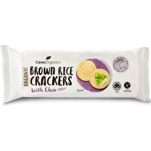 Brown Rice Crackers with Chia