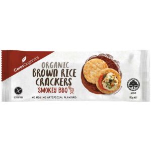 Ceres Organics - Brown Rice Crackers Smokey BBQ