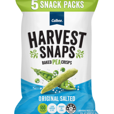 【澳洲點心】Calbee Harvest Snaps - 咸豌豆脆片五小包裝 (@18g)